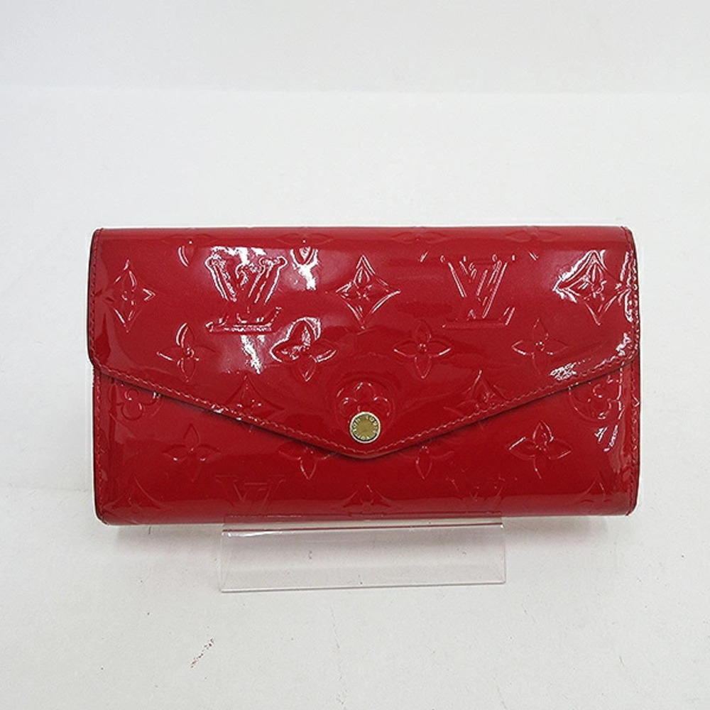 LOUIS VUITTON Vernis Portefeuille Sarah Cerise Red